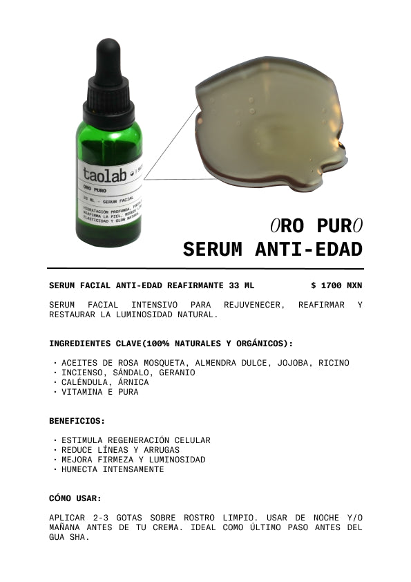 ORO PURO: SERUM ANTI EDAD