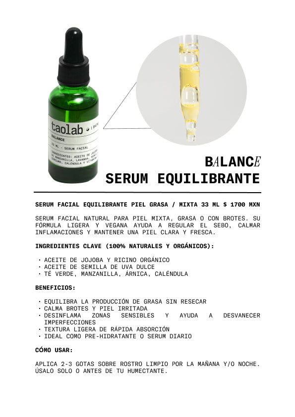 BALANCE: SERUM FACIAL EQUILIBRANTE